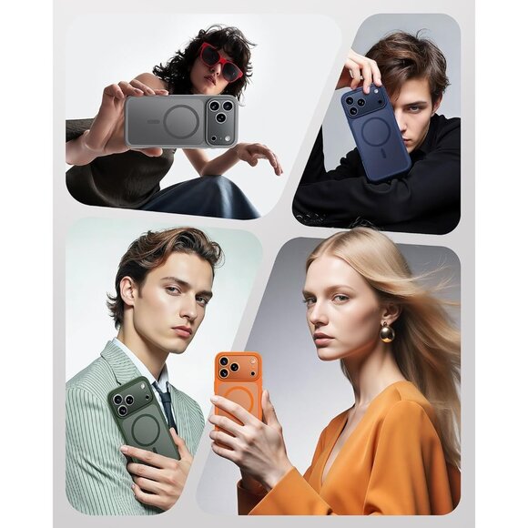 Dark Blue Iphone 17 Pro Max Full Camera Protection Translucent Matte Phone Case - Picture 8 of 8